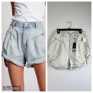 One Teaspoon Light Blue Jean Shorts